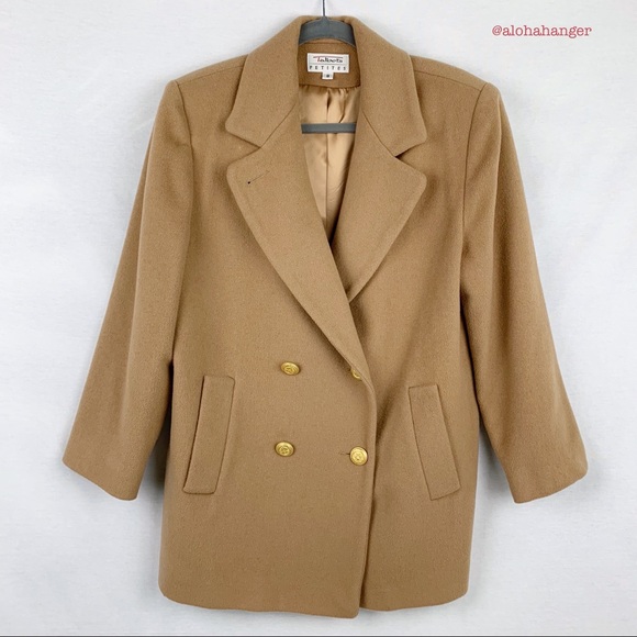 Talbots Jackets & Blazers - Talbots Tan Wool Professional Blazer Pea Coat!!